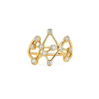 Baby Midas Star Ring Yellow Gold 2  by Logan Hollowell Jewelry