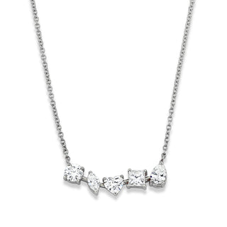 Fancy Diana Diamond Pendant Necklace White Gold   by Logan Hollowell Jewelry
