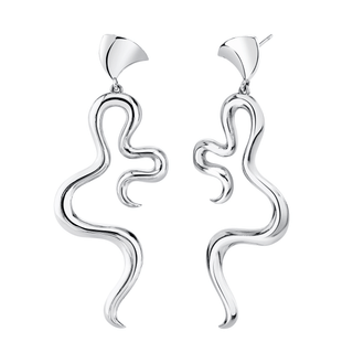 Large Sterling Silver Enigma Statement Earrings | Ready to Ship    by Logan Hollowell Jewelry