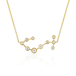Scorpio Constellation Necklace | Ready to Ship Yellow Gold   by Logan Hollowell Jewelry