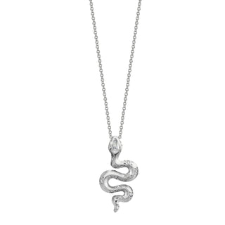 Kundalini Star Set Diamond Pendant Necklace 16" White Gold  by Logan Hollowell Jewelry