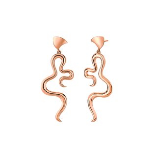 Petite Enigma Earrings Rose Gold   by Logan Hollowell Jewelry