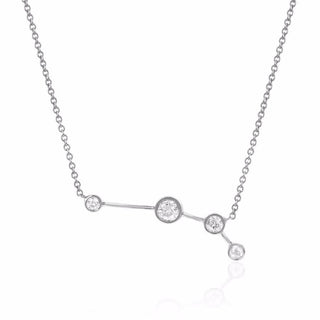 Aries Constellation Necklace | Ready to Ship White Gold   by Logan Hollowell Jewelry