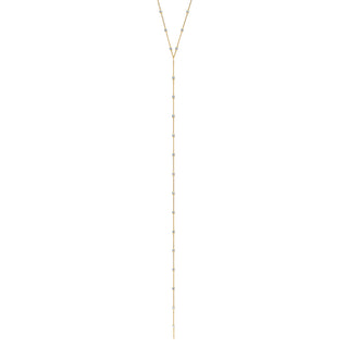 Mooncut Lariat Yellow Gold   by Logan Hollowell Jewelry