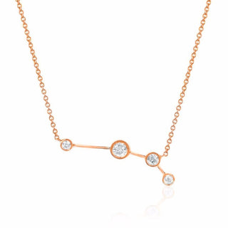 Aries Constellation Necklace Rose Gold   by Logan Hollowell Jewelry