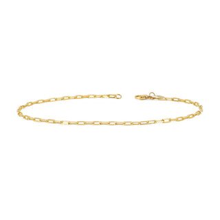 Baby Alchemy Link Anklet Yellow Gold   by Logan Hollowell Jewelry