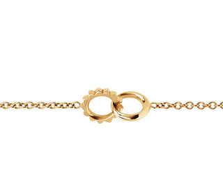 Baby Solid Interlocking Unity Bracelet Yellow Gold   by Logan Hollowell Jewelry