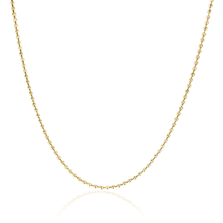 Men's Ball Chain Necklace 18" Yellow Gold  by Logan Hollowell Jewelry