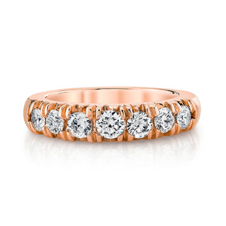 Graduated French Pavé Diamond Cloud Fit Band 4 Rose Gold  by Logan Hollowell Jewelry