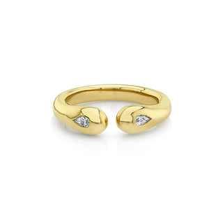 Diamond Baby Elixir of Life Ring 2 Yellow Gold  by Logan Hollowell Jewelry