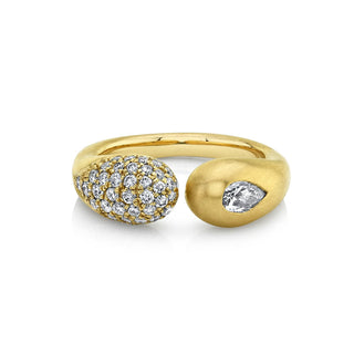 Elixir of Life Pavé Diamond Ring 4 Yellow Gold  by Logan Hollowell Jewelry