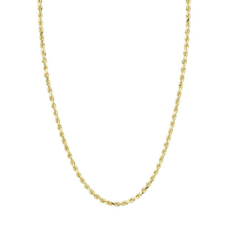Men's Rope Chain 18" Yellow Gold  by Logan Hollowell Jewelry