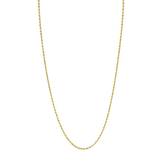 Men's Small Golden Rope Chain 18" Yellow Gold  by Logan Hollowell Jewelry