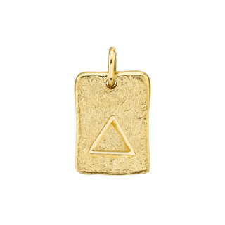 Fire Element Plate Yellow Gold   by Logan Hollowell Jewelry