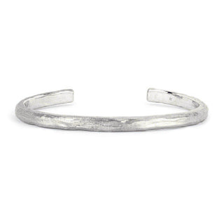 Men's Solid Wilderness Cuff Oxidized Silver   by Logan Hollowell Jewelry