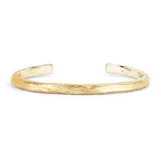 Men's Solid Wilderness Cuff Yellow Gold   by Logan Hollowell Jewelry