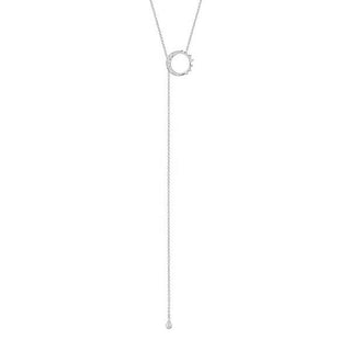 Small Unity Lariat White Gold   by Logan Hollowell Jewelry