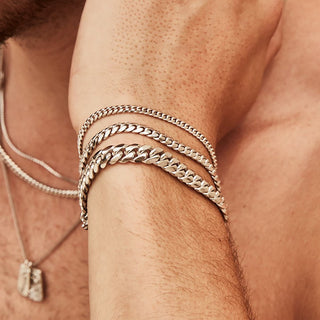 Men's Cuban Bracelet    by Logan Hollowell Jewelry