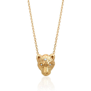 Baby Lioness Pendant Yellow Gold   by Logan Hollowell Jewelry