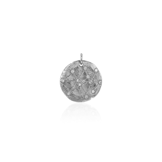 Baby Midas Star Coin of Abundance & Prosperity Coin Charm White Gold   by Logan Hollowell Jewelry