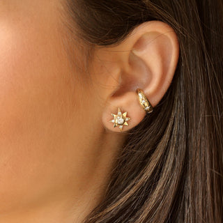 North Star Diamond Earrings    by Logan Hollowell Jewelry