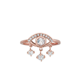Diamond Eye of Emotions Ring Rose Gold 3  by Logan Hollowell Jewelry