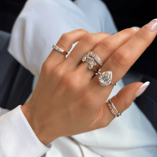 Atlantis Double Diamond Ring    by Logan Hollowell Jewelry