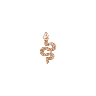 Pavé Diamond Kundalini Pendant Necklace Pendant Only Rose Gold  by Logan Hollowell Jewelry