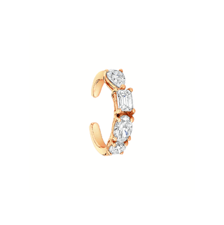 Diana Diamond Ear Cuff Rose Gold   by Logan Hollowell Jewelry