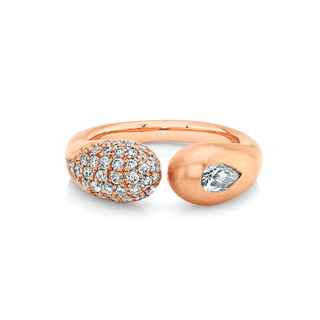 Elixir of Life Pavé Diamond Ring 4 Rose Gold  by Logan Hollowell Jewelry