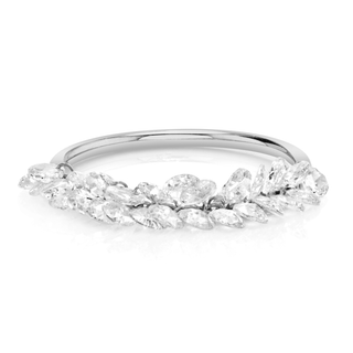 Eau de Rose Cut Diamond Ring White Gold 2.5  by Logan Hollowell Jewelry
