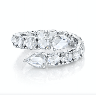 Eau de Rose Cut Diamond Wrap Ring    by Logan Hollowell Jewelry