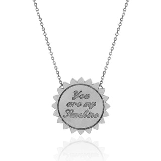 Custom Classic "You Are My Sunshine" Necklace with Diamonds    by Logan Hollowell Jewelry
