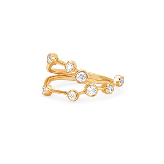 Taurus Constellation Ring Yellow Gold 4  by Logan Hollowell Jewelry