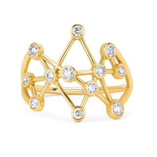 Midas Star Ring Large Yellow Gold 4  by Logan Hollowell Jewelry