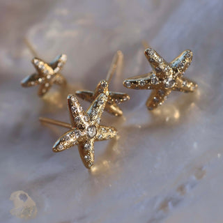 Medium Starfish Studs    by Logan Hollowell Jewelry