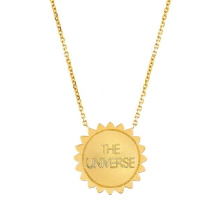 Trust the Universe Medium Sunshine Necklace with Diamonds    by Logan Hollowell Jewelry