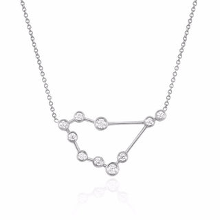 Capricorn Constellation Necklace | Ready to Ship White Gold   by Logan Hollowell Jewelry