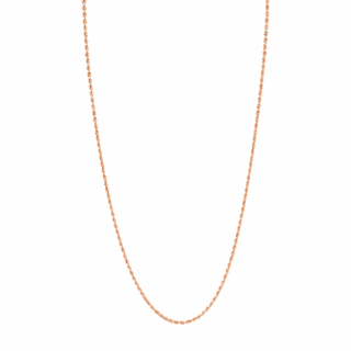 Baby Golden Rope Chain 16" Rose Gold  by Logan Hollowell Jewelry