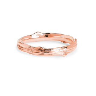 Rose Thorn Solid Band Rose Gold 4  by Logan Hollowell Jewelry