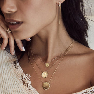 Classic Trust the Universe Sunshine Necklace with Diamonds    by Logan Hollowell Jewelry