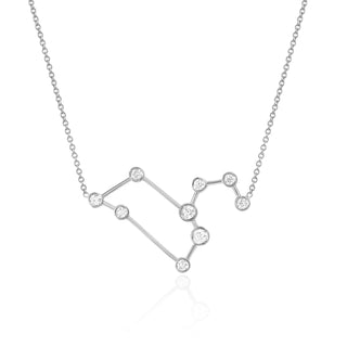 Leo Constellation Necklace White Gold   by Logan Hollowell Jewelry