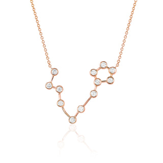 Pisces Constellation Necklace Rose Gold   by Logan Hollowell Jewelry