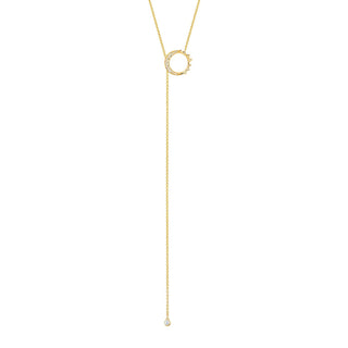 Small Unity Lariat Yellow Gold   by Logan Hollowell Jewelry