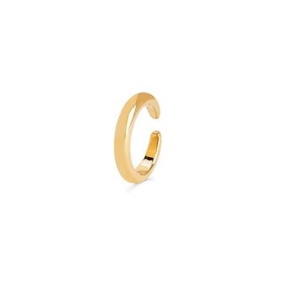 Solid Ear Cuff Yellow Gold   by Logan Hollowell Jewelry