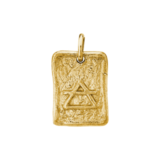Air Element Plate Yellow Gold   by Logan Hollowell Jewelry