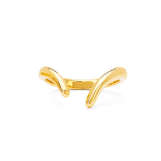 Solid Gold Tusk Ring Yellow Gold 3.5  by Logan Hollowell Jewelry