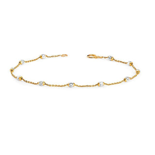 Mooncut Bracelet Yellow Gold   by Logan Hollowell Jewelry
